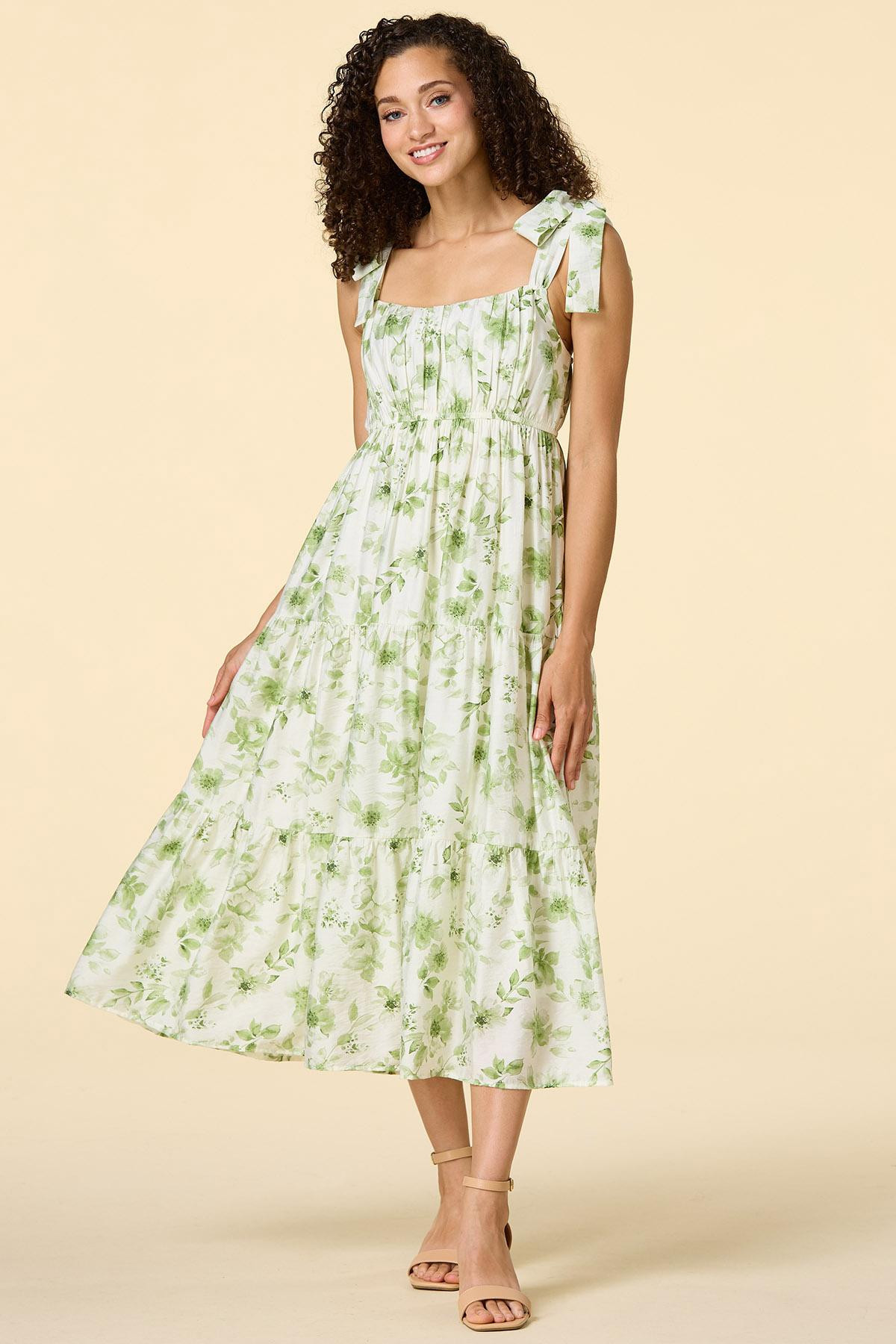 clover fields midi dress | Versona