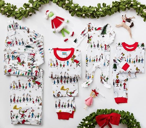 Dr. Seuss's The Grinch™ Family Pajama Collection | Pottery Barn Kids