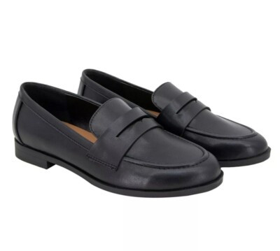 NEW Kensie Penny Loafer Women's Slip-On Shoes Padded Footbed Black 6-10 | eBay US