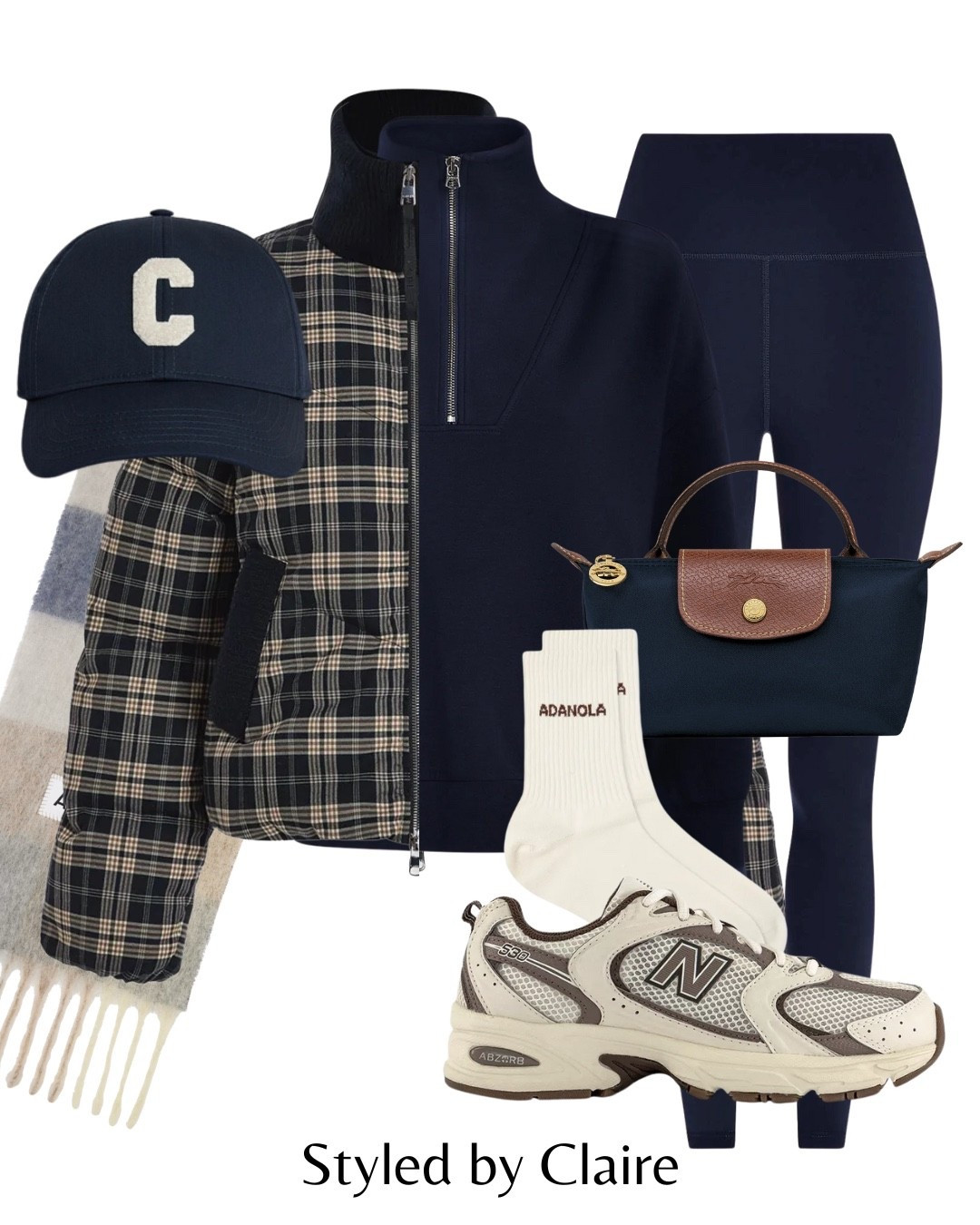 CHECKED PUFFER OF DREAMS🤎
Tags: Varley navy brown chic women’s jacket cozy ski collar padded zip up sweater jumper leggings new balance 530 off white beige long champ mini bag Celine cap fashion city break capsule wardrobe everyday busy mum errands January reset uniform elevated basics 

#LTKshoes #LTKwinter #LTKstyletip