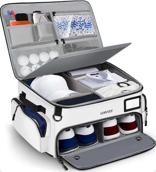 Golf Trunk Organizer, Waterproof Car Golf Locker with Separate Ventilated Compartment for 2 Pair ... | Amazon (US)