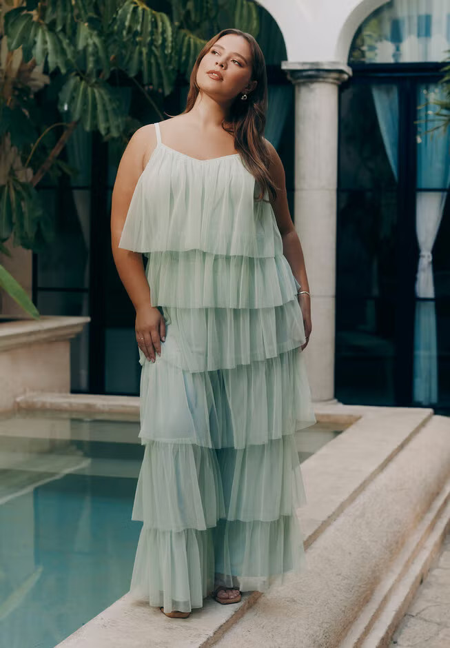 Tulle Ruffle Pant | Eloquii