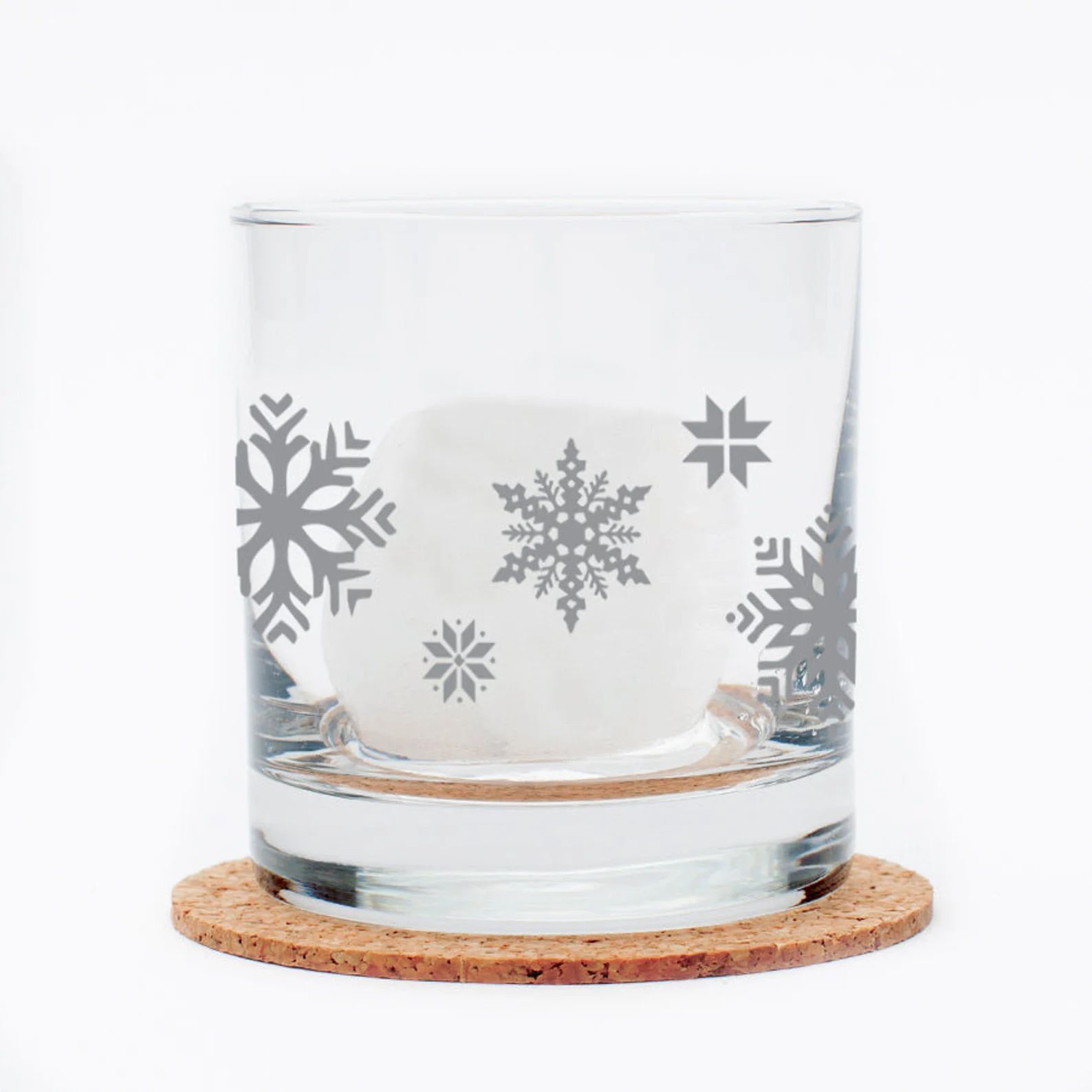 Snowflake Rocks Glass  Holiday Season Whiskey Glass  Winter - Etsy | Etsy (US)