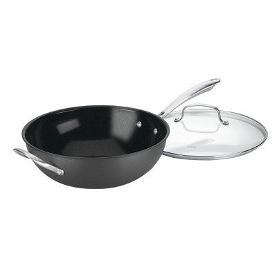Cuisinart GreenGourmet 12" Non-Stick Hard Anodized Stir Fry Wok with Cover - GG26-30H | Target