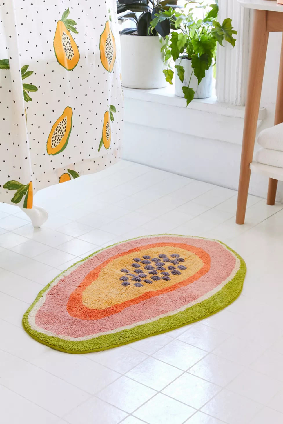 Papaya Bath Mat | Urban Outfitters (US and RoW)