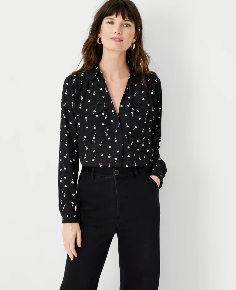 Floral Camp Shirt | Ann Taylor (US)