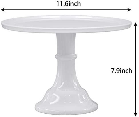 KLASKWARE Round Cake Stand white 11" Melamine Cake Display Stand Dessert Cupcake Display Tray pie... | Amazon (US)