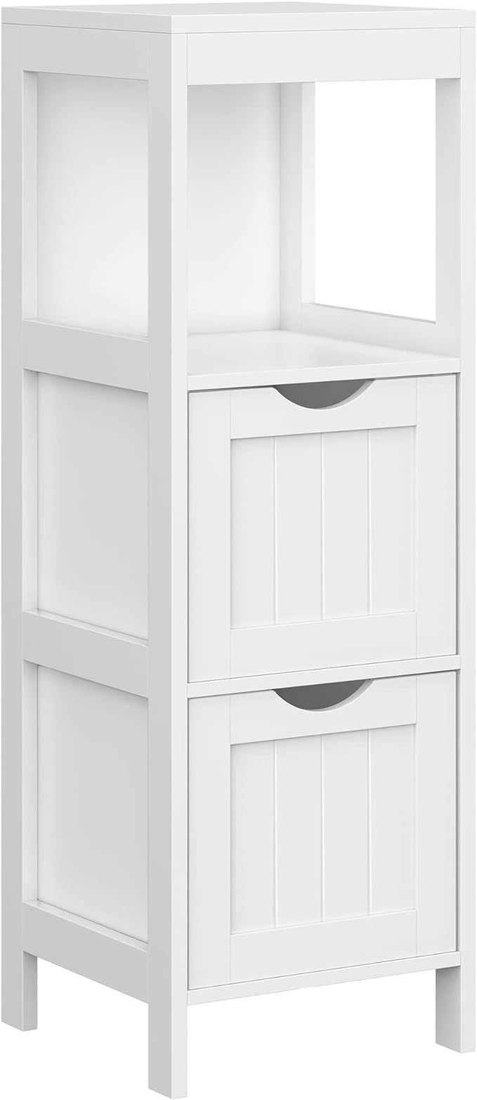 VASAGLE Bathroom Floor Cabinet, Bathroom Storage Organizer Rack Stand, Multifunctional Corner Uni... | Amazon (US)
