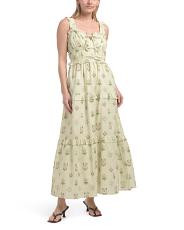Sleeveless Floral Stripe Maxi Dress | TJ Maxx