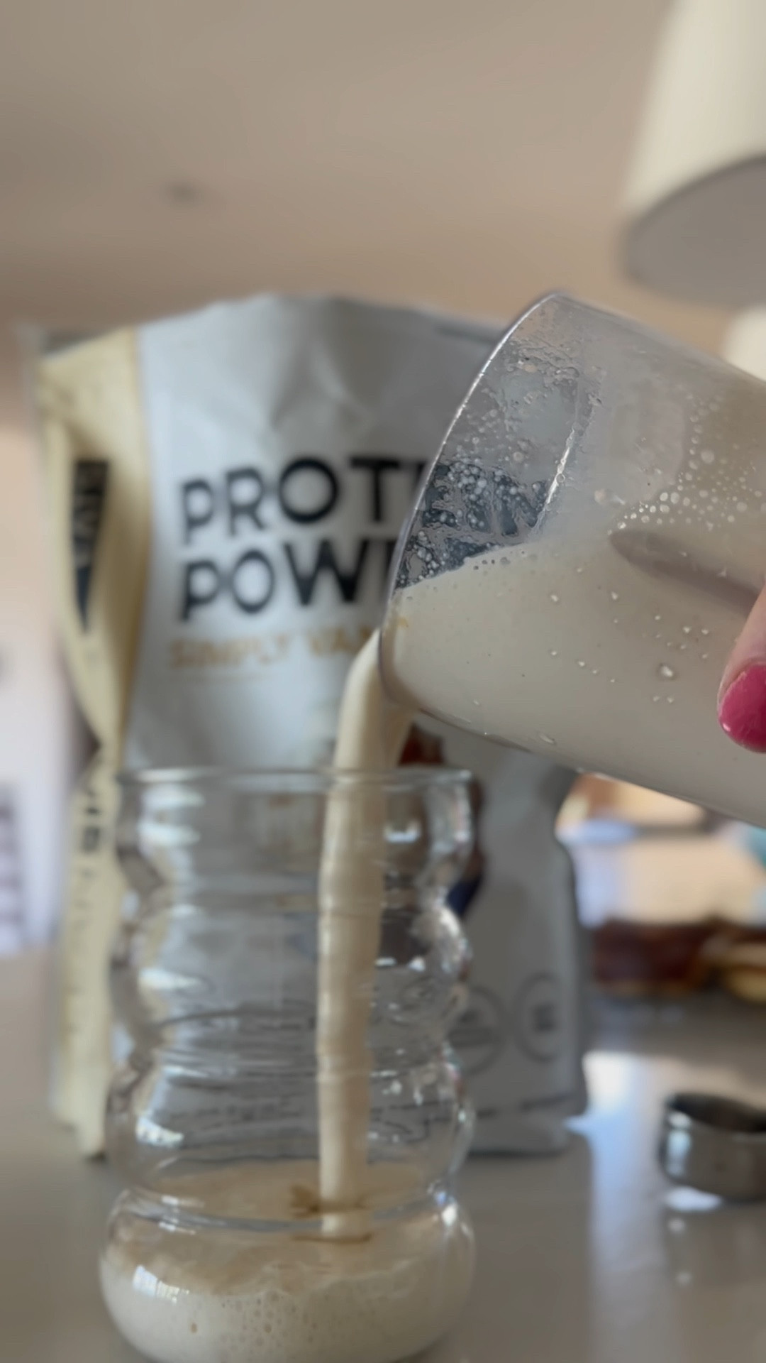 Clean, simple, eats protein powder, simply vanilla, PB2 original powdered peanut butter, protein, breakfast shake, protein shake