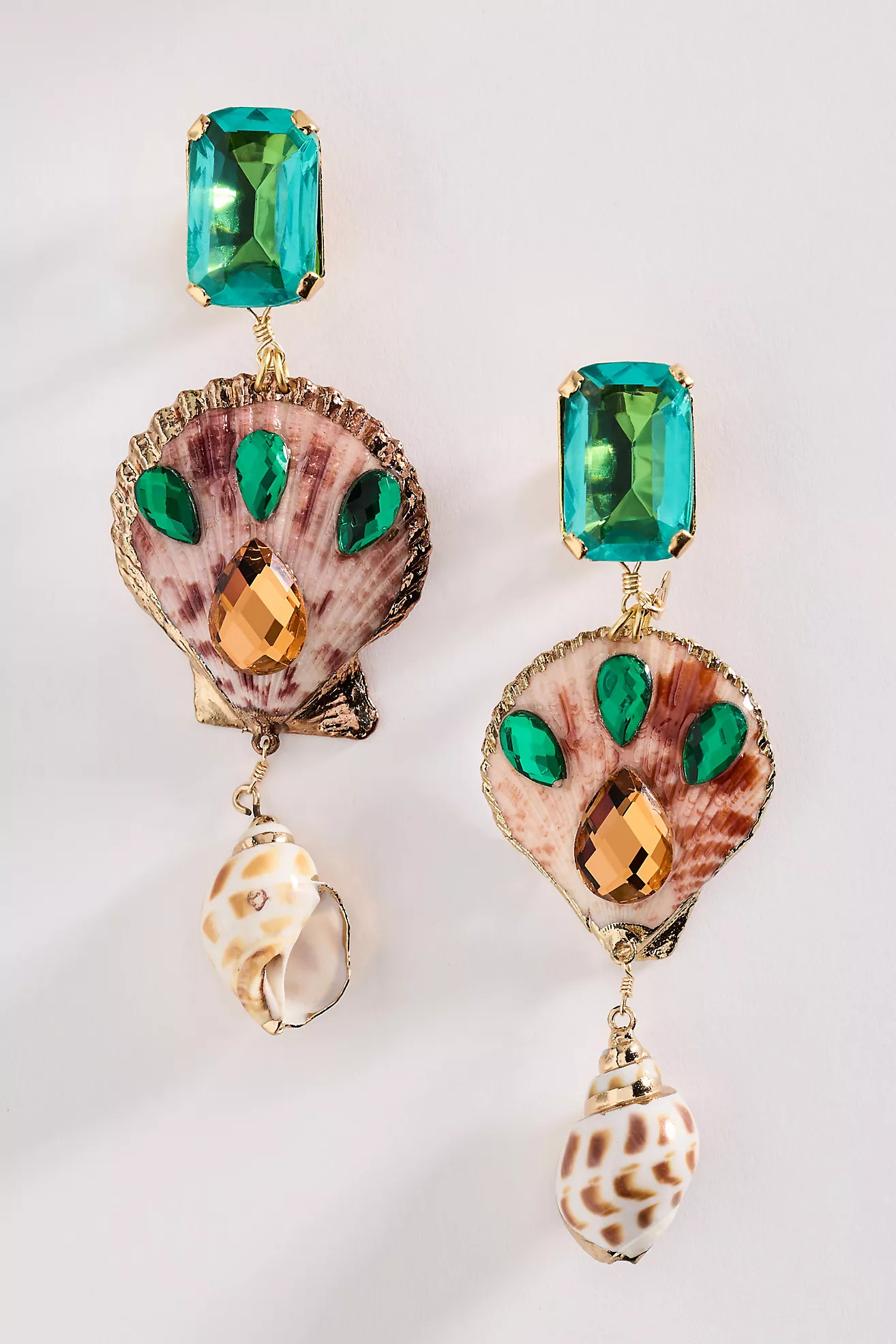 Mercedes Salazar Siren Shell Clip-On Earrings | Anthropologie (US)