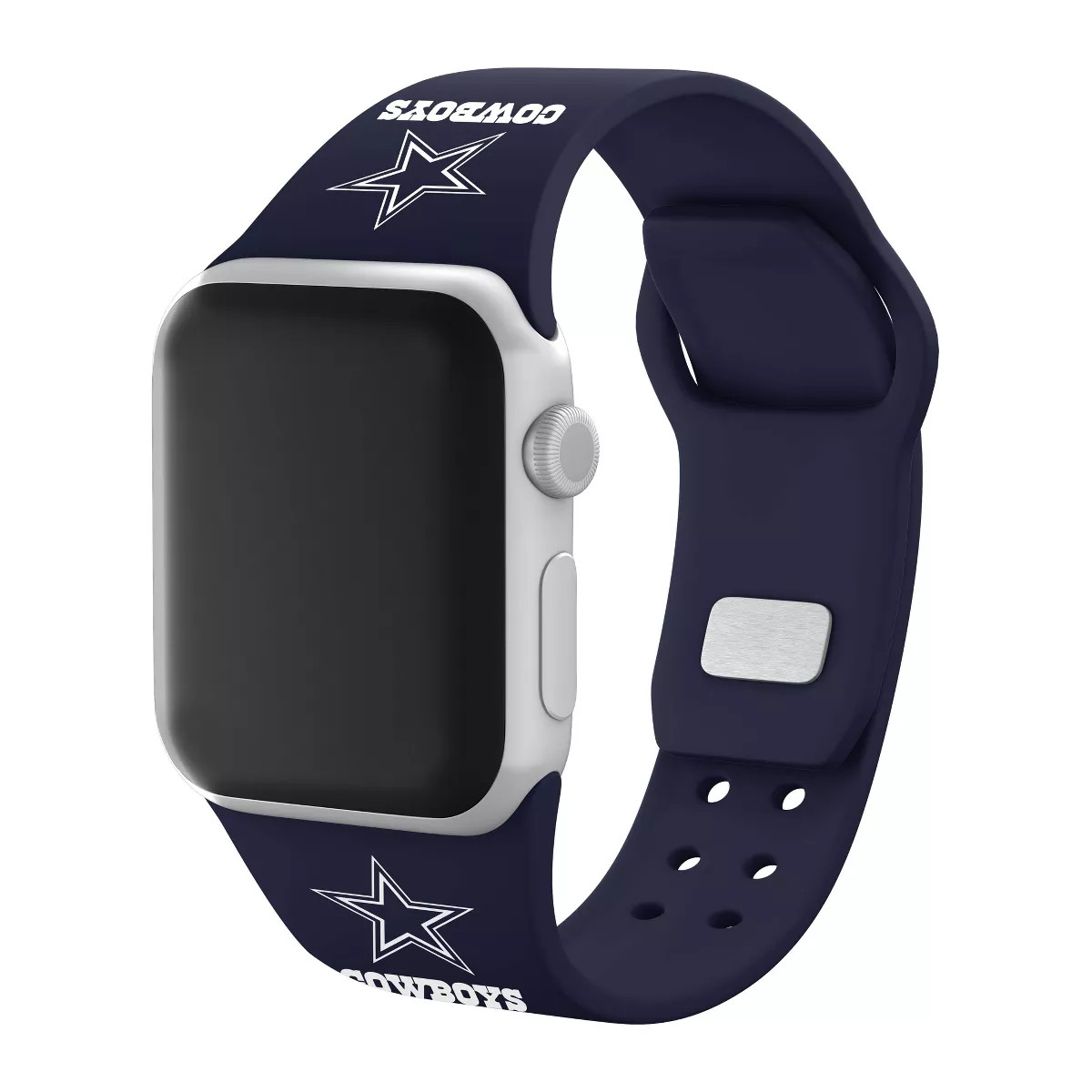 NFL Dallas Cowboys Apple Watch Compatible Silicone Band - Blue | Target