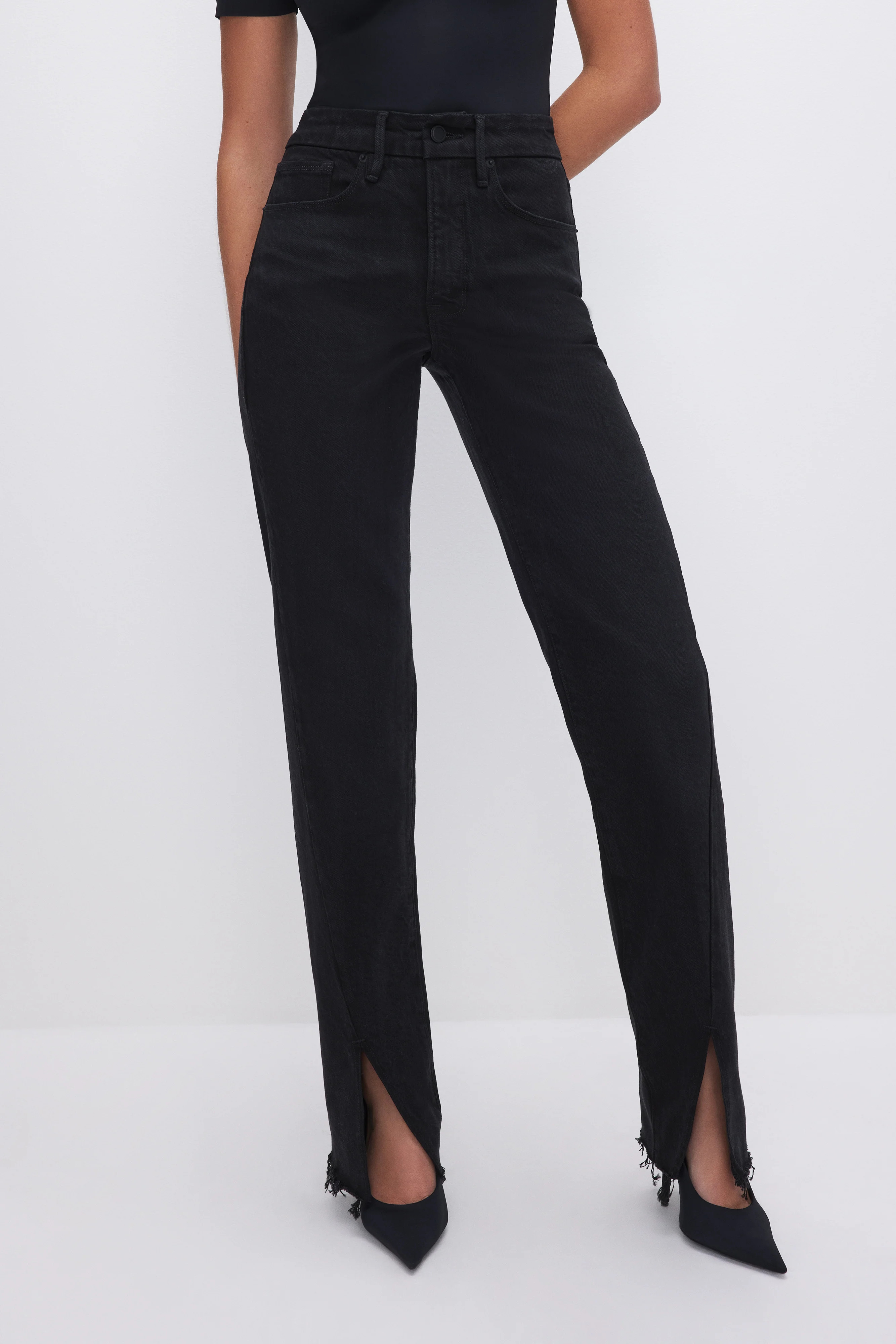 SOFT-TECH GOOD BOY STRAIGHT JEANS | Good American