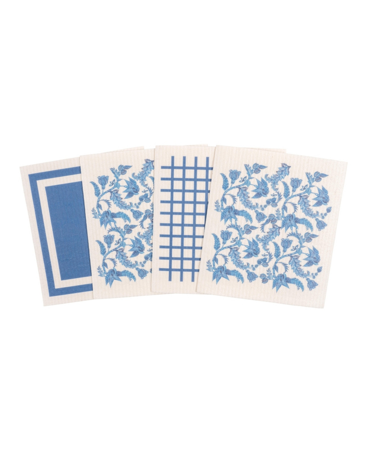 Kaf Home Swedish Dish Cloths, Batik, Set of 4 - Blue | Macy's