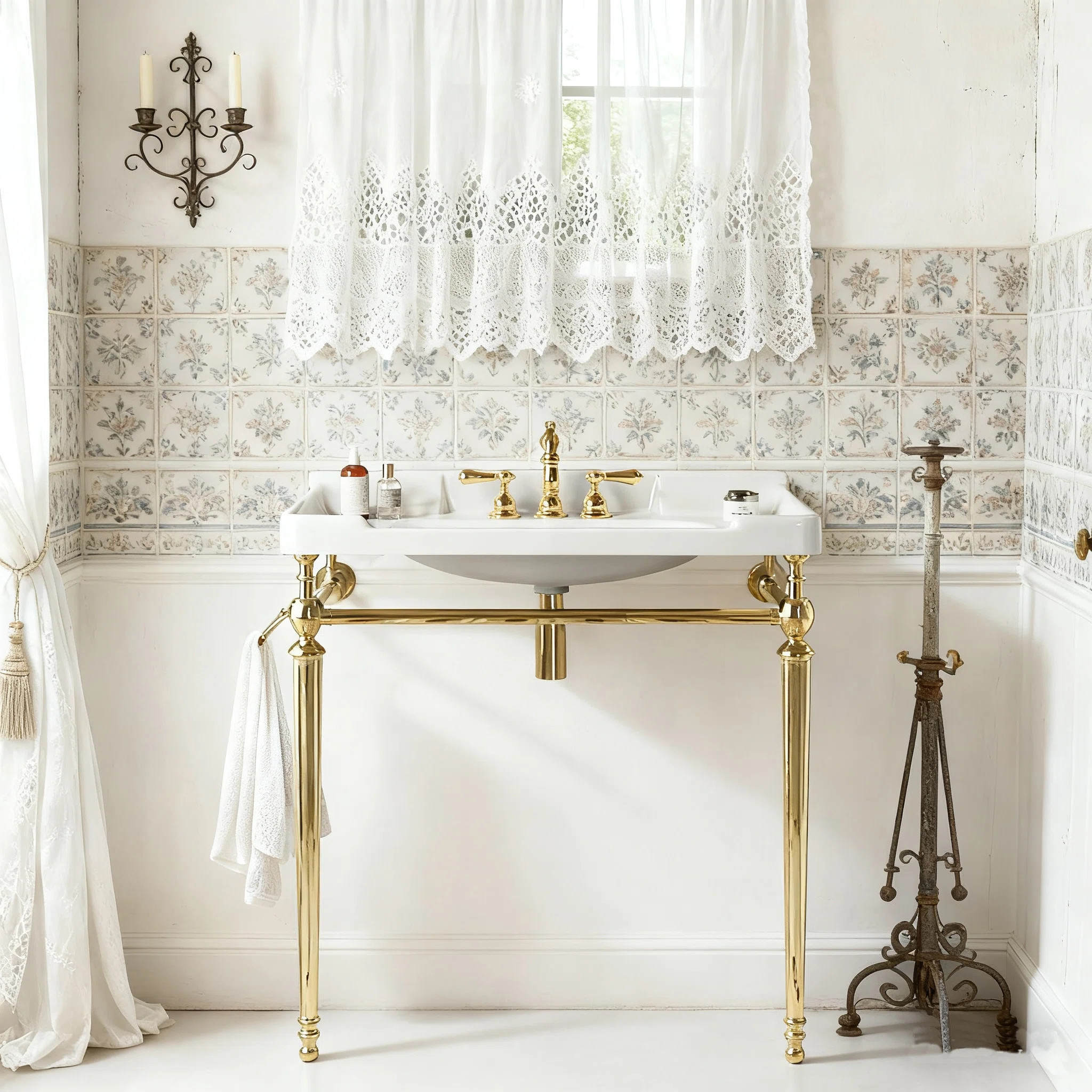 36'' Console Sink, Freestanding Wall Mounted Single Bathroom Vanity Set | Wayfair North America