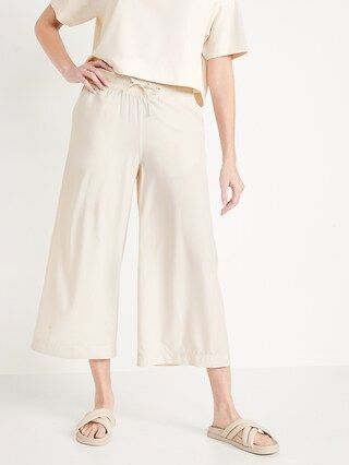 Extra High-Waisted StretchTech Cropped Wide-Leg Pants for Women | Old Navy (US)