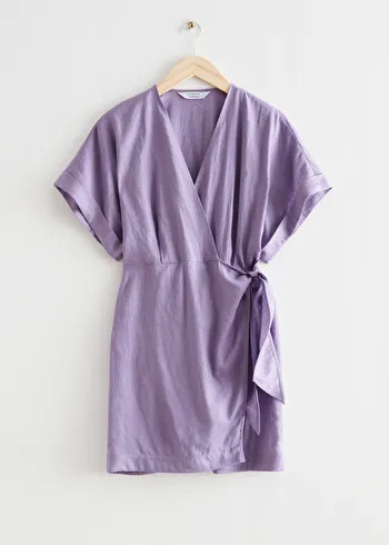 Linen Wrap Mini Dress | & Other Stories (EU + UK)