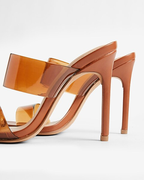 Barely There Double Band Heeled Sandals | Express