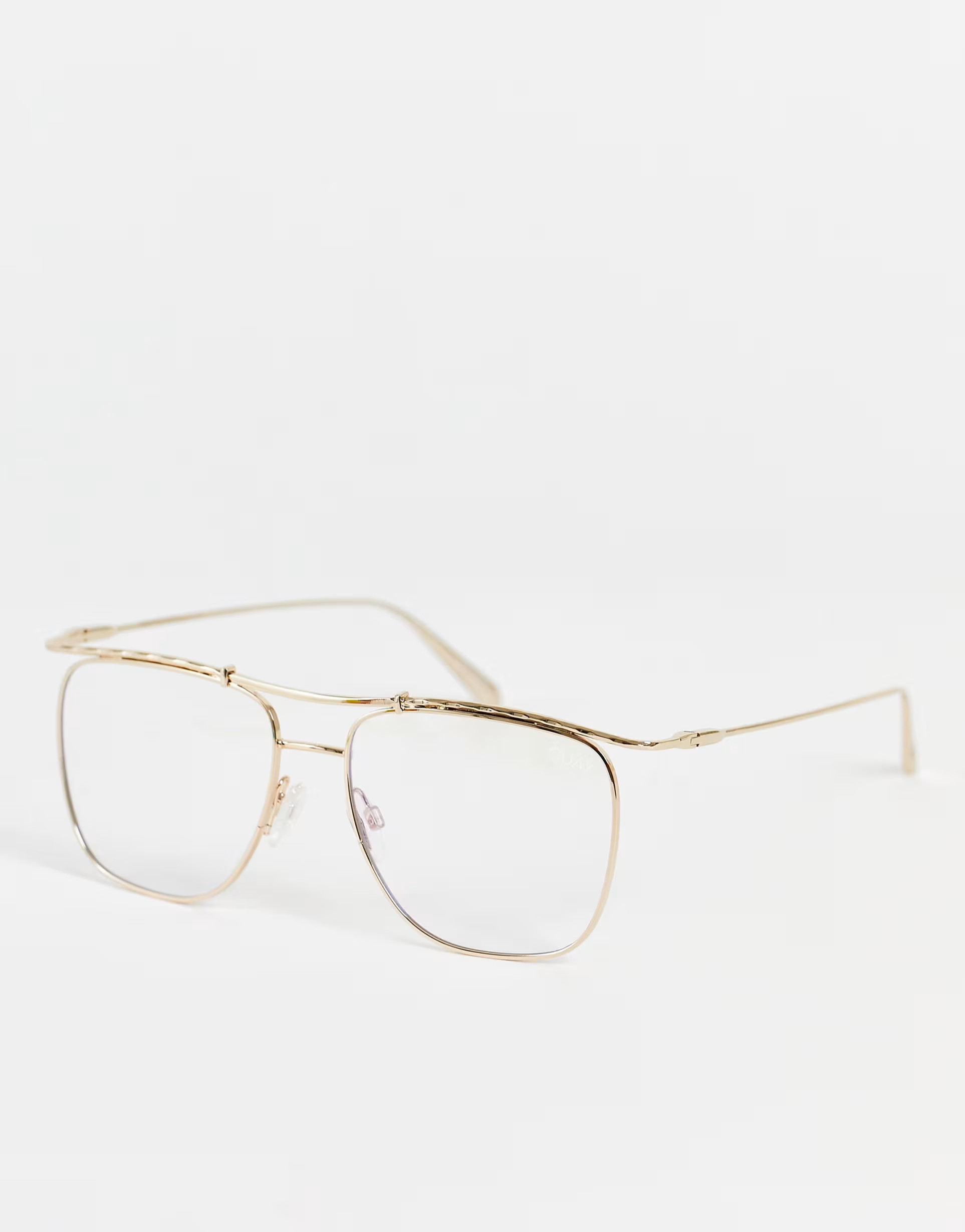 Quay – Bodega Babe – Pilotenbrille in Gold mit Blaulichtfilter | ASOS (Global)