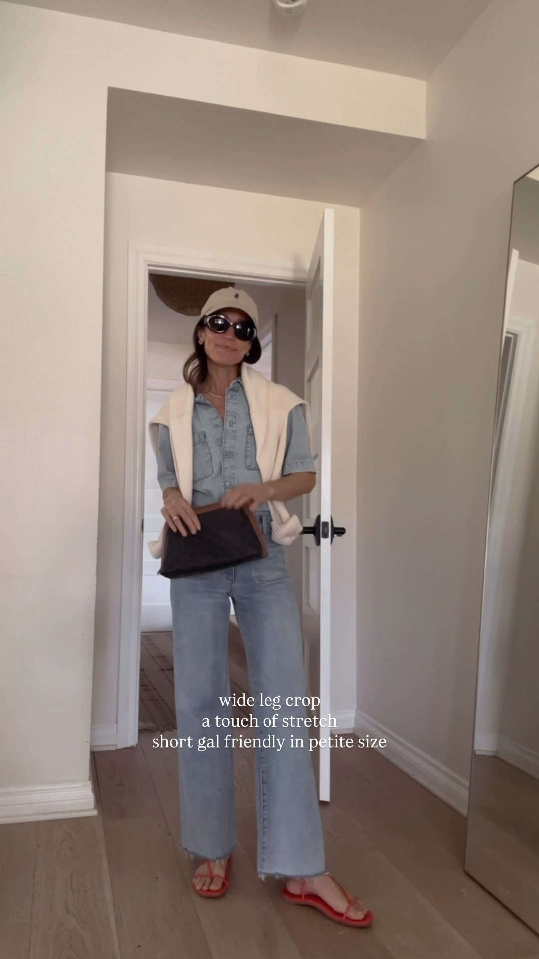 Wide leg cropped jeans for spring 

#LTKPetite #LTKOver40