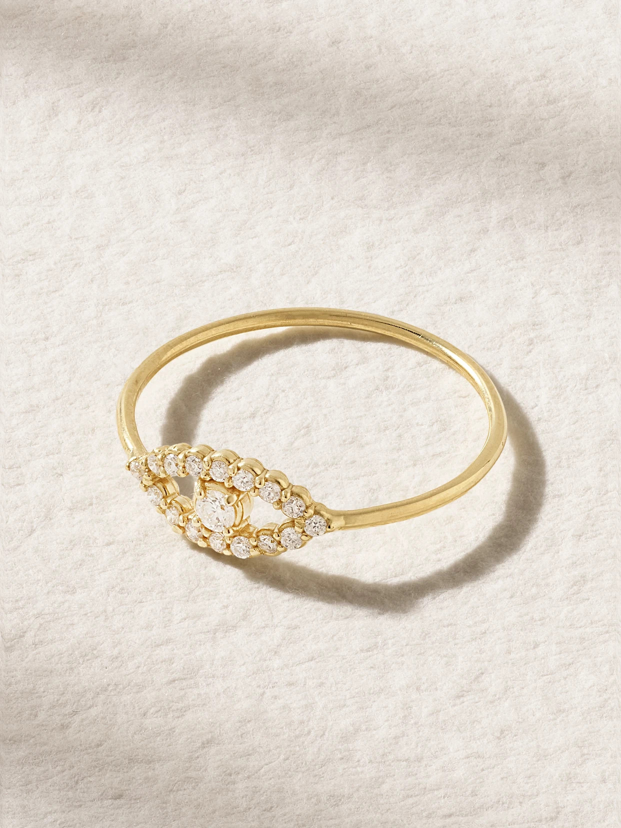 Jennifer Meyer - Evil Eye 18-karat Gold Diamond Ring - 5 | NET-A-PORTER (US)