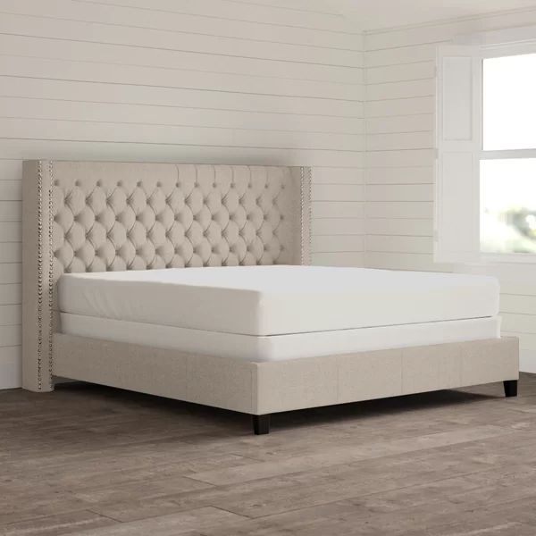 Colleen Tufted Upholstered Low Profile Platform Bed | Wayfair North America