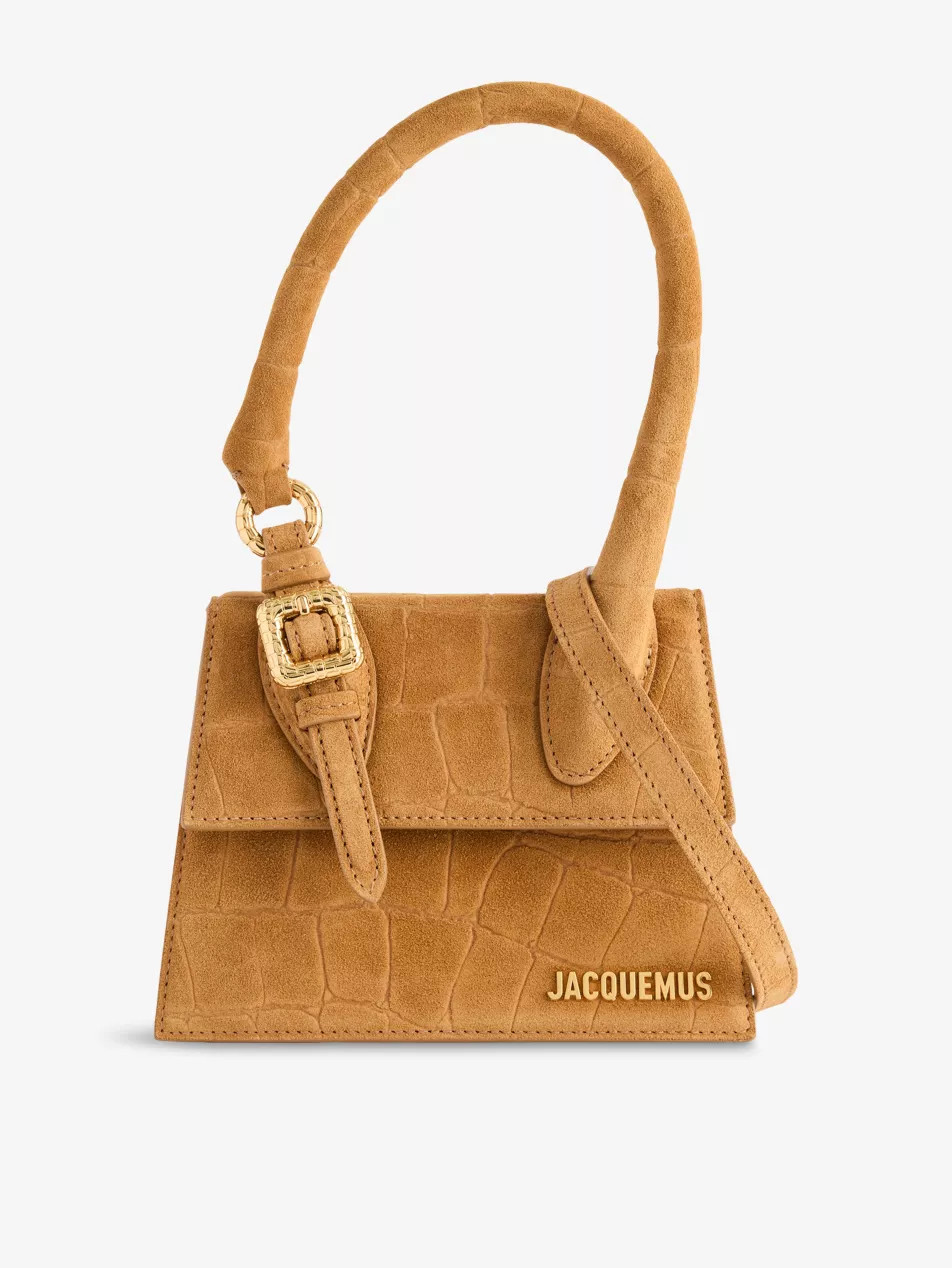 Le Chiquito Moyen Small Suede Top-Handle Bag | Selfridges