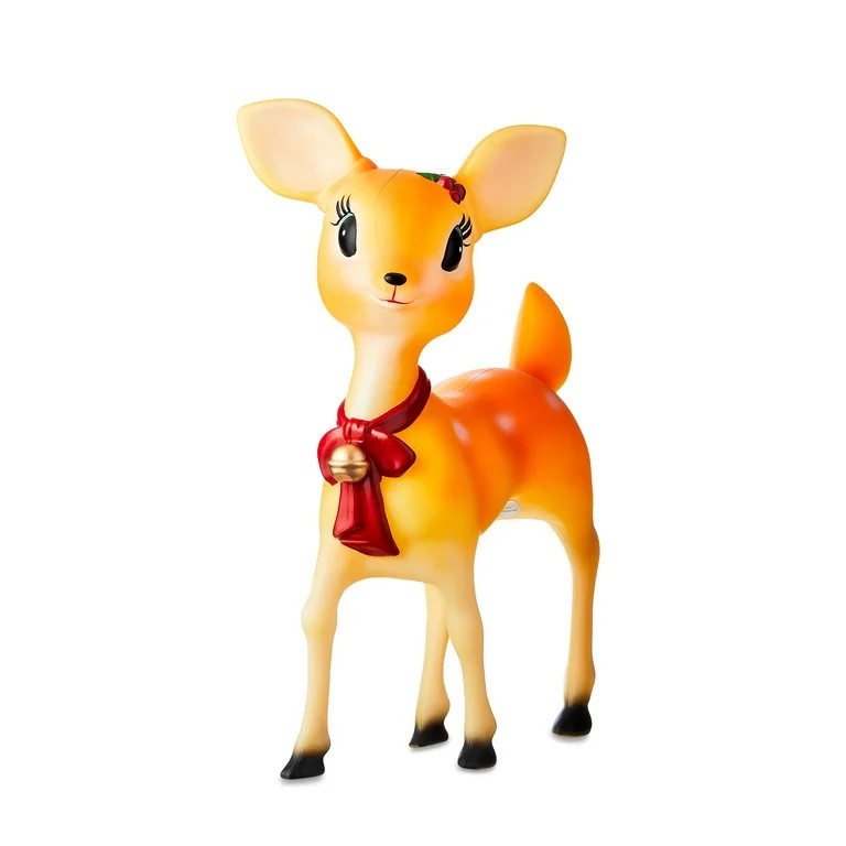 24” LED Reindeer Blow Mold Christmas Decoration by Holiday Time | Walmart (US)