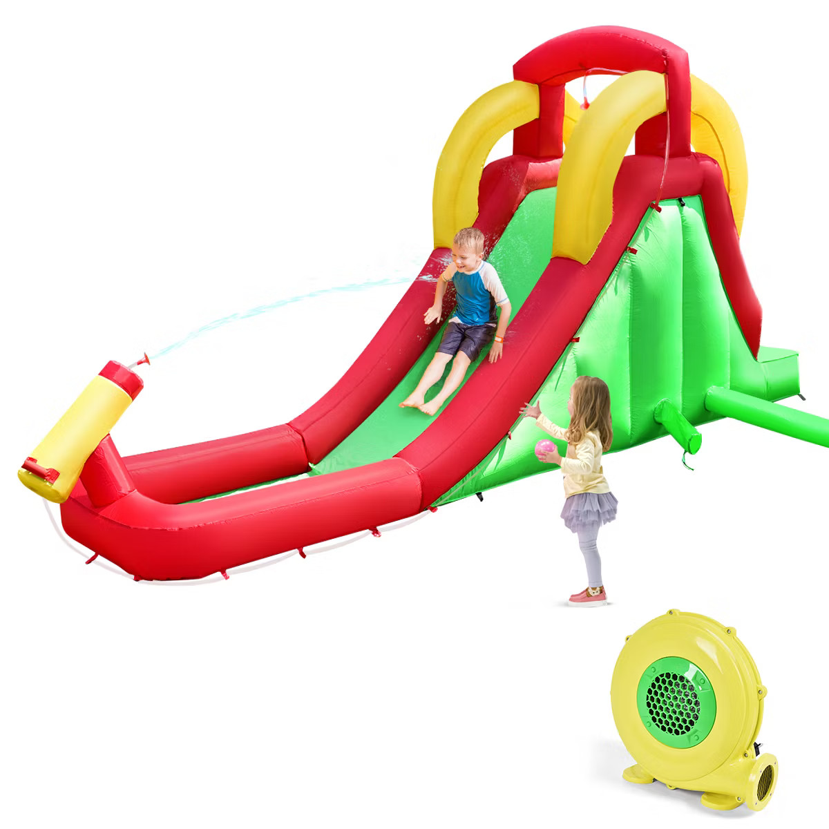 Costway Inflatable Water Slide Bounce House Bouncer Kids Jumper Climbing w/ 480W Blower | Target