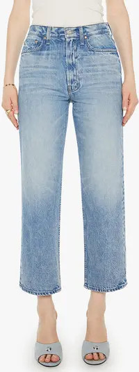 The Newbie High Waist Crop Straight Leg Jeans | Nordstrom
