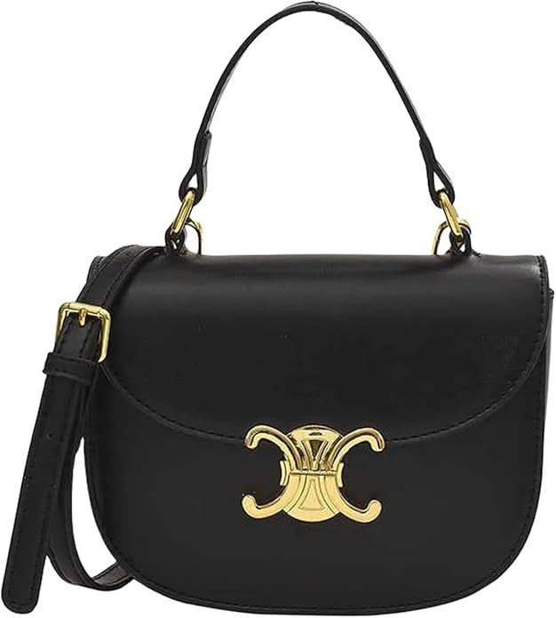 Women's Leather Shoulder Bag Trendy Designer Crossbody Bag Small Tote Bag Purse | Amazon (US)