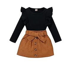 Baby Toddler Girl Outfits Fall Winter Clothes Turtleneck Knitted Cotton Long Sleeves Pullover Top... | Amazon (US)