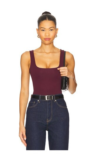 Good American Sculpting Modern Tank Bodysuit in Burgundy. - size XXL/2X | Revolve Clothing (Global)