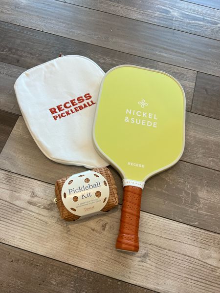 Okay I’m obsessed with this pickleball paddle!! It’s this pretty green on one side and pink and white flowers on the other!! And there’s a set!! And pink balls! But how fun is this little pickleball kit too?!? Such a fun hobby to pick up or this is a great gift option too!! & you can use code BIANCA5 for $5 off your order!!! #pickleball #fitness 

#LTKhome #LTKunder50 #LTKfamily