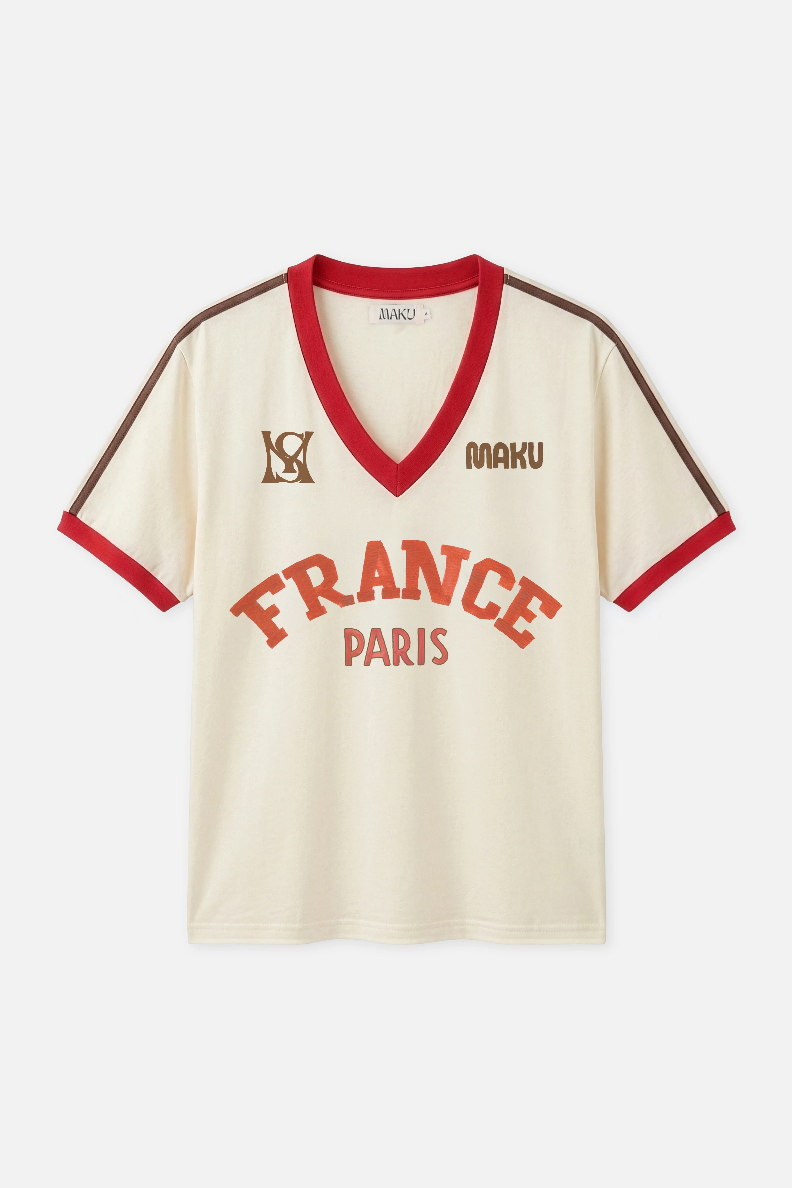 France V-Neck Tee | Maku the Label
