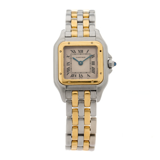 Stainless Steel 18K Yellow Gold 22mm Panthere Quartz Watch | FASHIONPHILE (US)