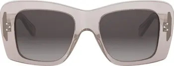 Bold 3 Dots 53mm Geometric Sunglasses | Nordstrom