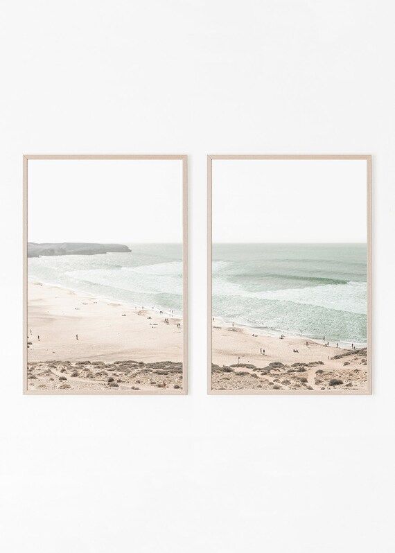 Set of 2 Prints Beach Print Beach Wall Art Art Photography - Etsy | Etsy (US)