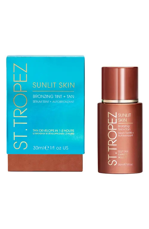 St. Tropez Sunlit Skin Bronzing Tint + Self Tan Serum at Nordstrom, Size 1 Oz | Nordstrom