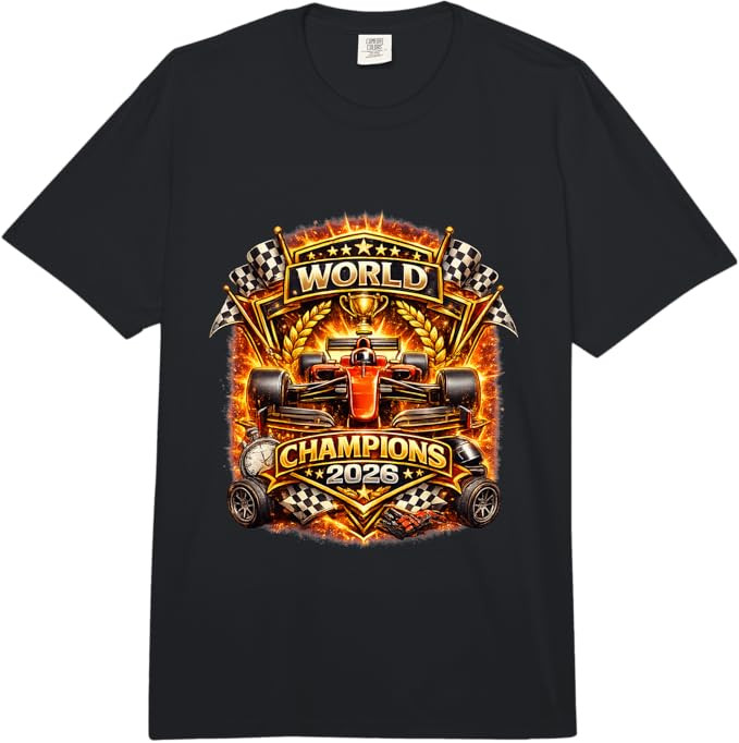 Race Car Racing Champions 2026 Vintage Style Graphic Design Comfort Colors Adult Heavyweight T-Sh... | Amazon (US)