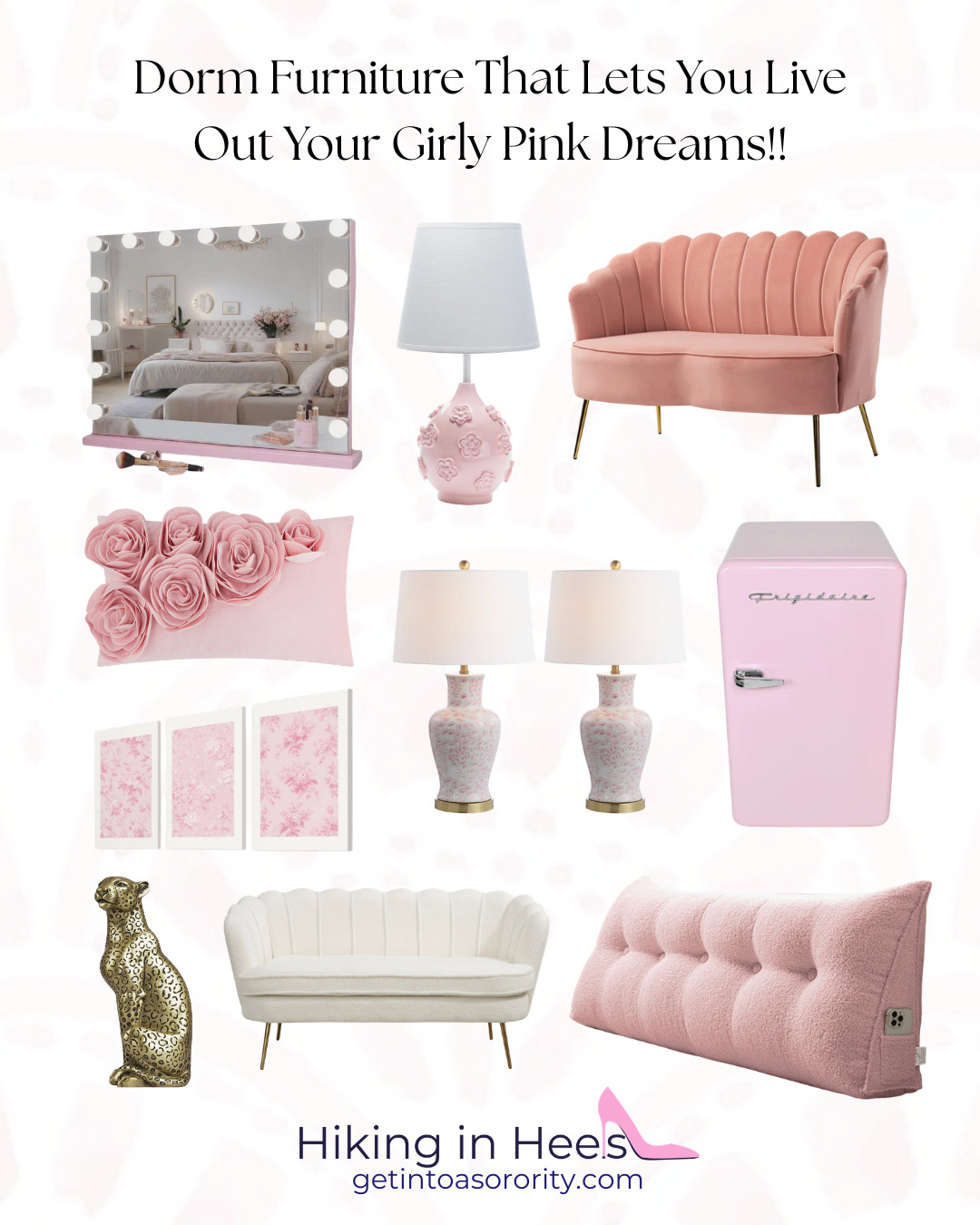 pink wayfair dorm favorites!! 💗💗 

 #LTKU #LTKHome #LTKSaleAlert