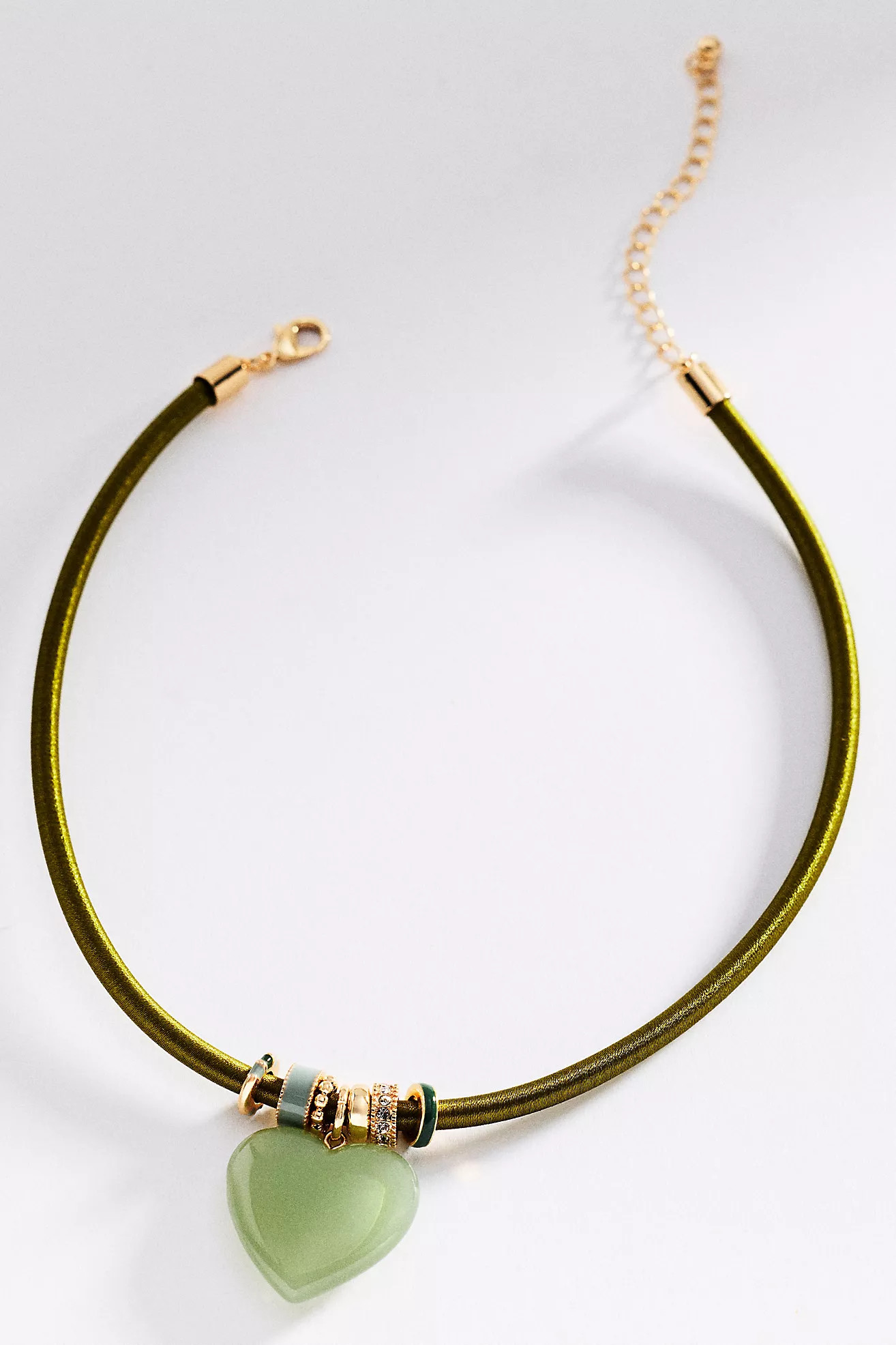 Stone Heart Pendant Corded Necklace | Anthropologie (US)