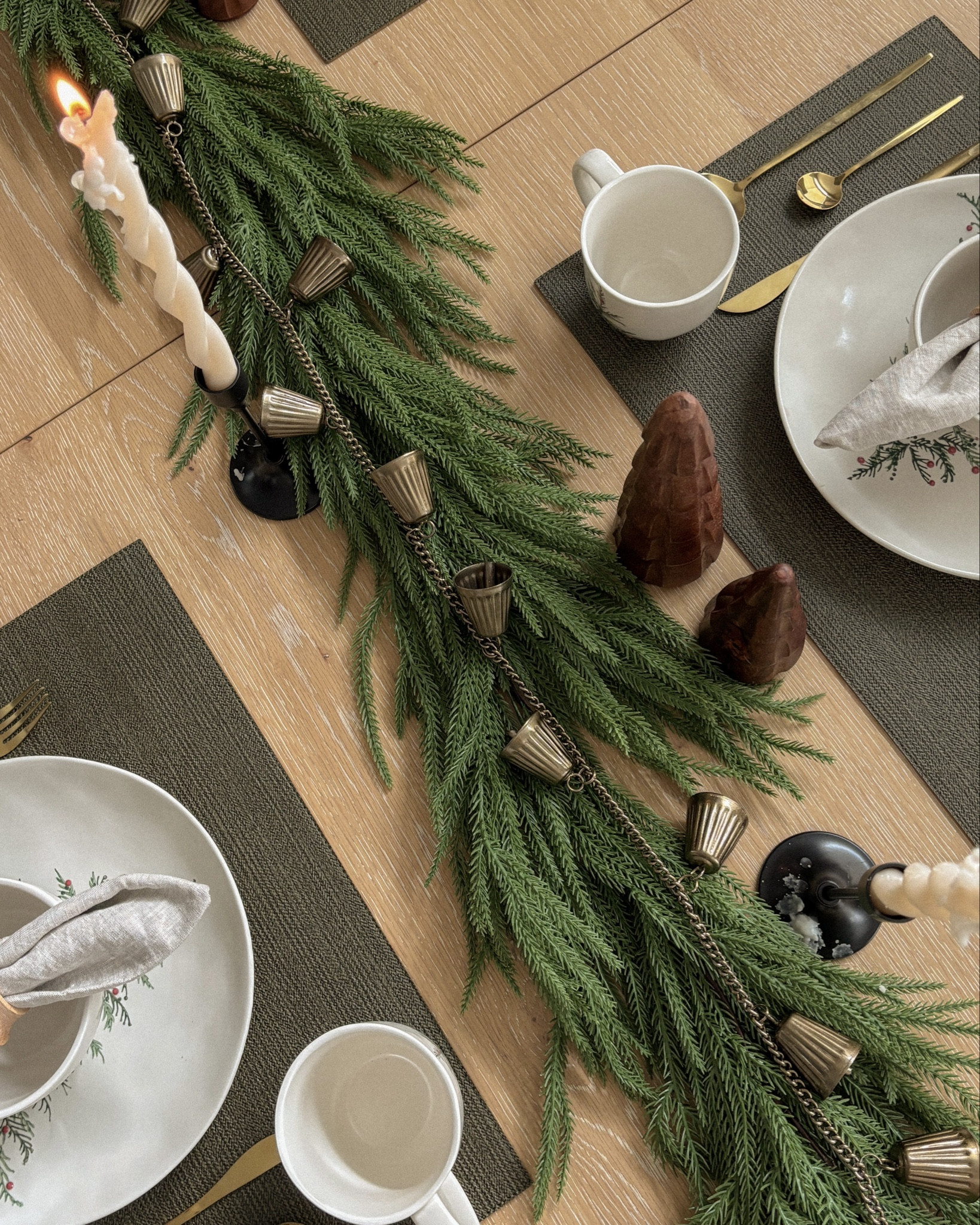 Sometimes simple is all you need — a touch of greenery and brass bells that bring timeless holiday charm. 🍃🔔 #MinimalChristmas #CozyHolidayDecor #SimpleHolidayStyle #NeutralChristmas #TimelessDecor #HolidayInspo #ChristmasVibes #FestiveHome #HolidayDetails #WarmAndCozy


#LTKHoliday #LTKHome #LTKSaleAlert