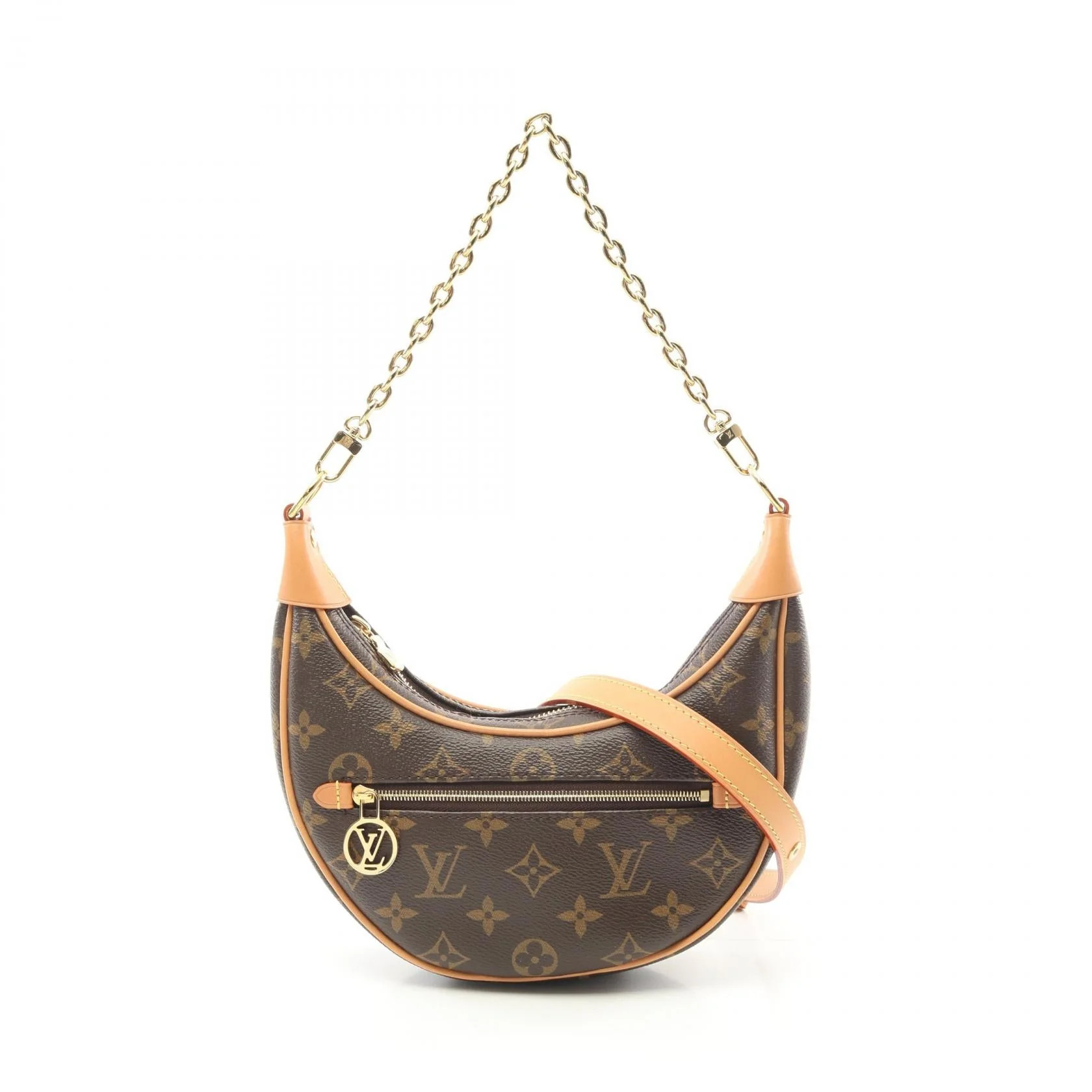 Louis Vuitton Loop Shoulder Bag Monogram Brown | Shop Simon