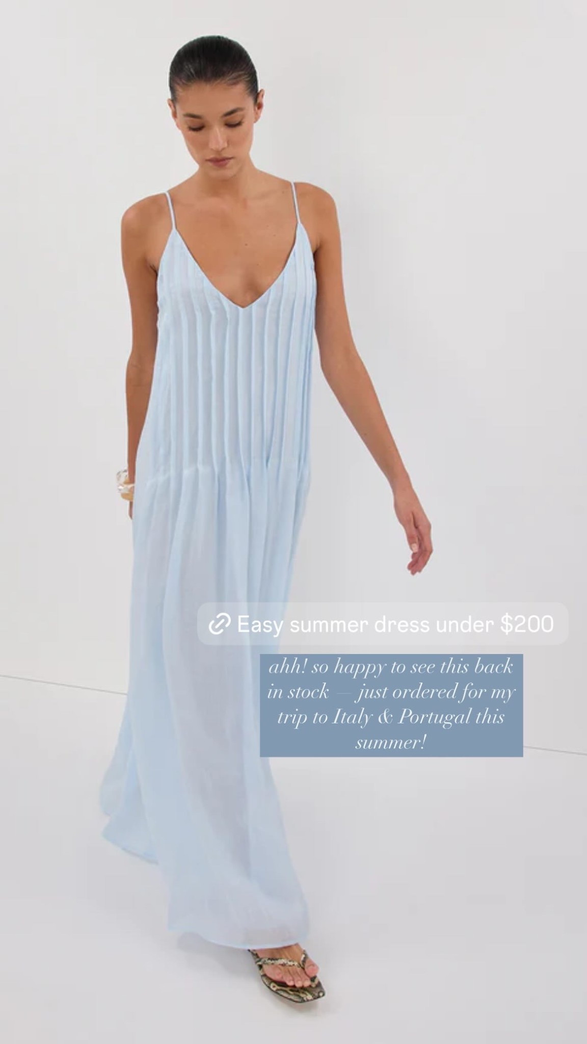 Perfect easy blue summer dress for euro summer, coastal summer, casual summer… you name it. Under $200

#LTKSeasonal