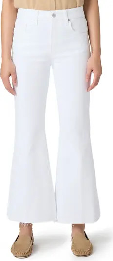 PAIGE Marlow High Waist Raw Hem Ankle Skimmer Flare Jeans | Nordstrom | Nordstrom