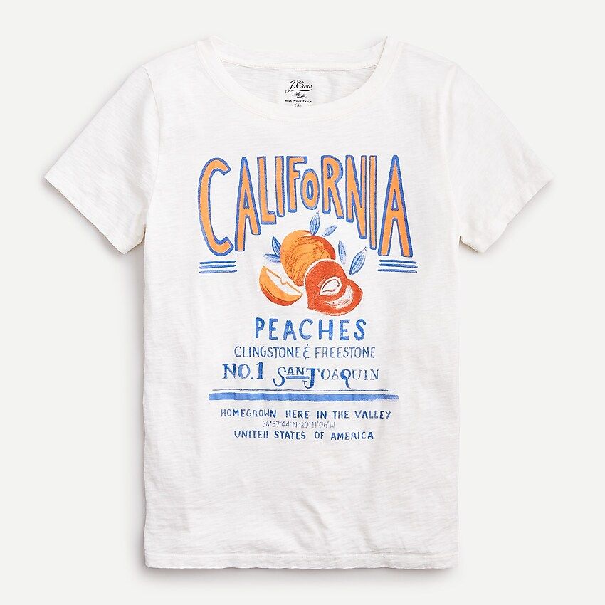 "California peaches" T-shirt in Supima® cotton | J.Crew US
