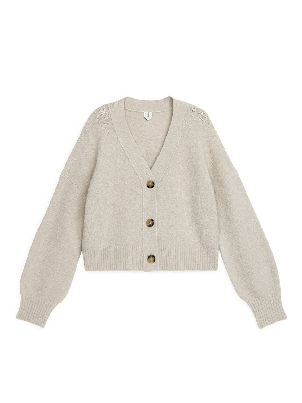 Alpaca Blend Cropped Cardigan | ARKET (US&UK)
