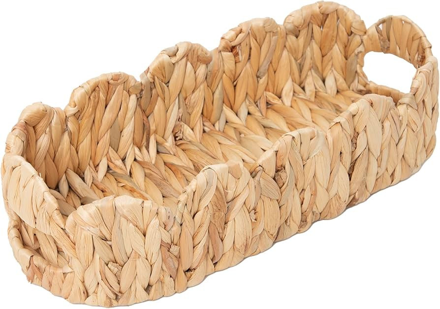 Coeusy Toilet Tank Basket,Toilet Paper Storage Basket Bathroom Counter Organizer Wicker Baskets f... | Amazon (US)