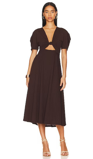 Manola Dress | Brown Dress | Short Sleeve Dress | Brown Midi Dress | Cute Dresses | Revolve Clothing (Global)